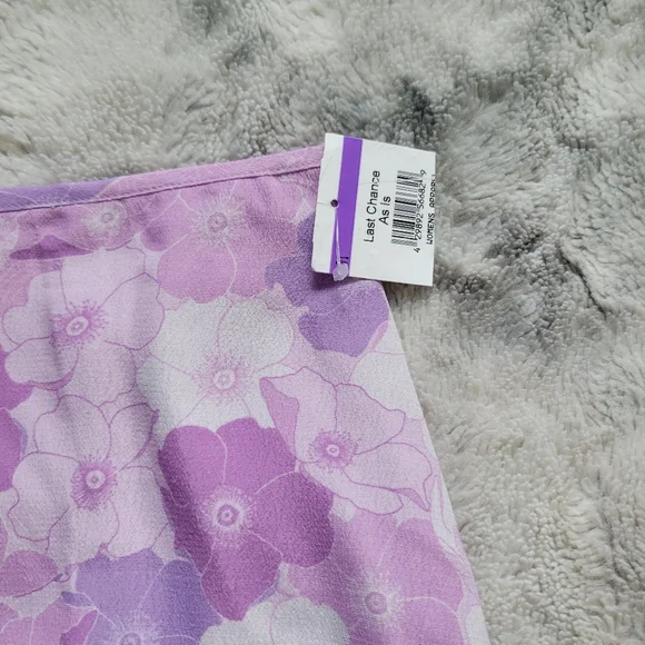 NWOT Charlie Holiday Lilac Floral Phoebe Skirt 8 - Picture 4 of 7